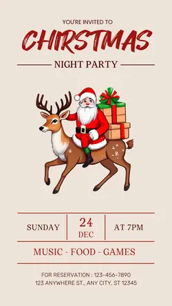 Christmas Invitation Instagram Stories