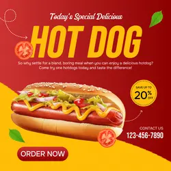 Special Menu Today Template for Instagram Post