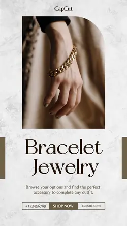 Bracelet Jewelry Product Display