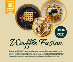 Waffle Fusion Discount Facebook Post