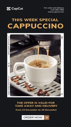 Cappuccino Promotion Instagram Story