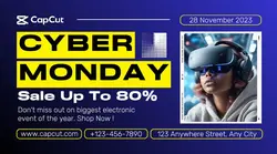 Cyber Monday Promotion VR Facebook Ads