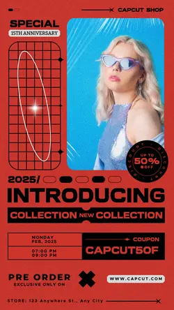 Y2K Retro Fashion Promotion Instagram Story