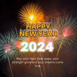 Happy New Year Instagram post