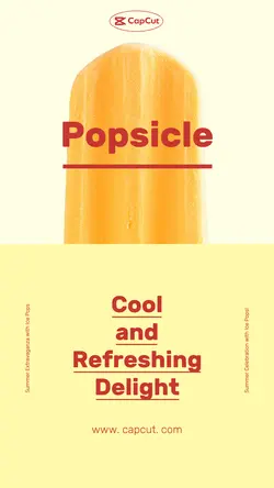 Food Popsicle  Product display Minimalist 