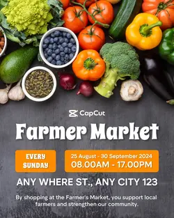 Other Industries Farmer Market Display Instagram Post