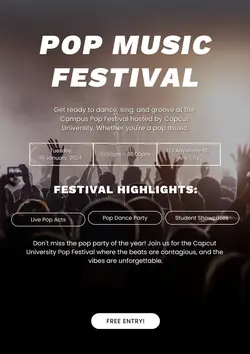 Non-Marketing Campus Event-Music festival