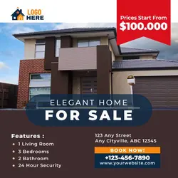 Elegant Home Sale - Real estate industries