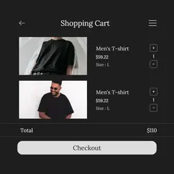 2024hot Shopping Cart Men's Clothes