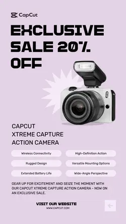 Electronics Action Camera Sale Instagram Story
