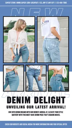 Fashion Denim New Arrival Instagram Story
