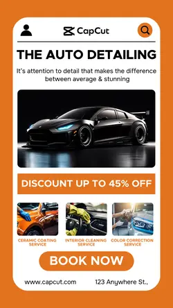Auto Detailing service instagram story