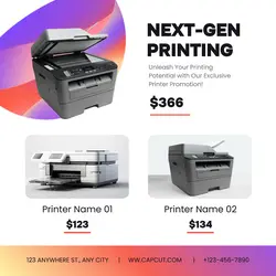 Electronics Product Printer Display Instagram Post