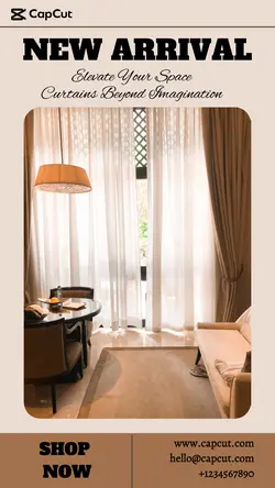 Curtain Display For Instagram Post