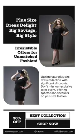 Fashion Plus Size Dress Sales Promotion TikTok