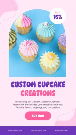Food Product Cupcake Instagram Story