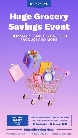 Other grocery promotion Instgarm story