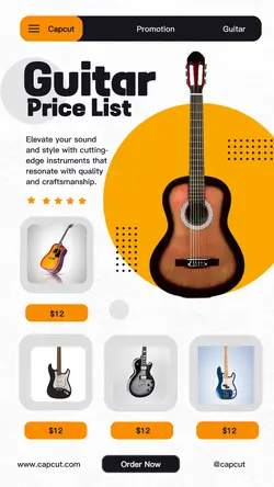 Guitar Electric Pricelist Modern Tiktok Post