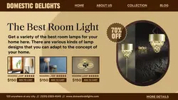 Household Accessories and Furniture Lights Promotion for Facebook Cover