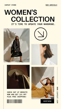 Fashion Women's Collection Sale Instagram Story