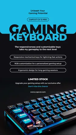 Electronic Gaming Keyboard Promotion