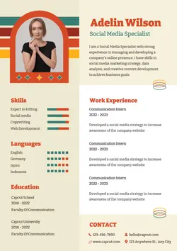 Business Social Media Specialist Resume