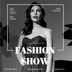 Fashion week instagram post