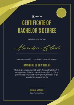 Non-Marketing Degree Certificate