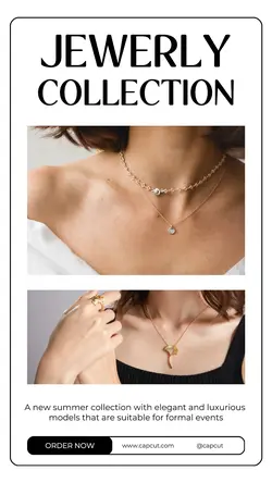 Jewerly Modern Minimalist Product Display Instagram Story