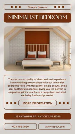 Minimalist Bedroom Product Display Instagram Story