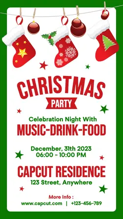 Christmas Party TikTok Post