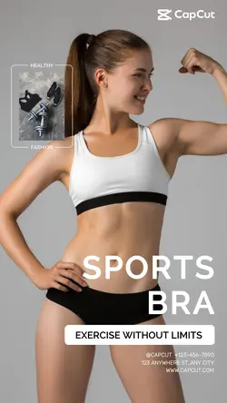 Clothing & Shoes Sports Bra display Minimalist