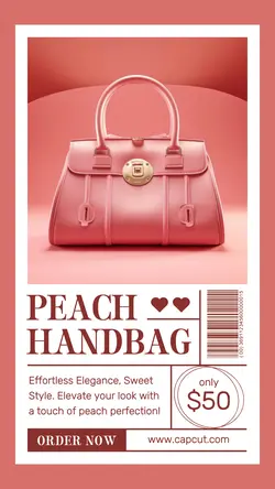 Peach Handbag Instagram Story
