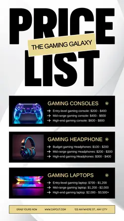Gaming Product Price List Tiktok Post
