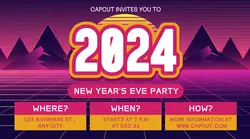 New Year's Eve Party Facebook Ad