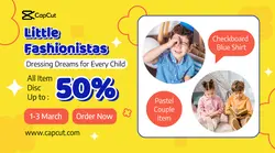 Fashion Industry For Kids Facebook Ads Sale Promotion