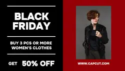 Black Friday Clothing Sale Twitter Post