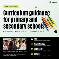 Education Curriculum guidance display business