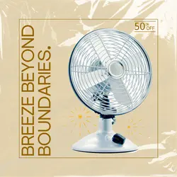 E-Commerce Product Display Electric Fan Pastel