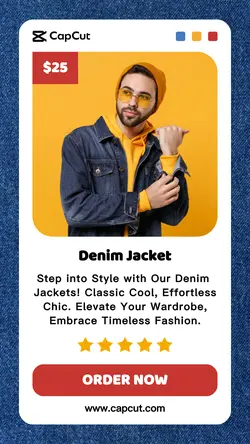 Denim Jacket Promotion for Instagram Story