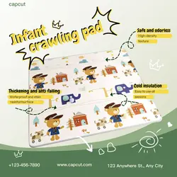 Maternal Infant crawling pad Display Cute style