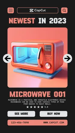 Newest Microwave Electronics Promotion Instagram story