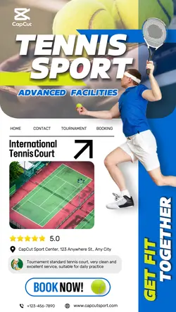 Sport Tenis Court Fitness Vanue Promotion Tiktok