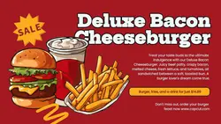 Food Hot Combo Twitter Post