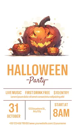 Halloween Party Instagram Story