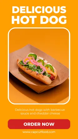 Food Hot Dog Display Instagram Story
