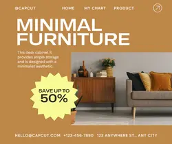 Household Furniture Cabinet Product Display Facebook Post