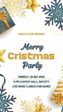 Merry Cristmas Party Tiktok Post