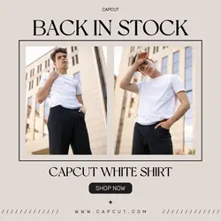 Product display instagram post back in stock