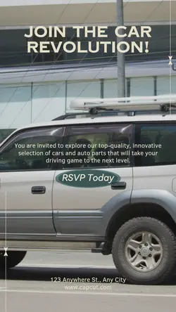 Cars & Auto parts Invitation